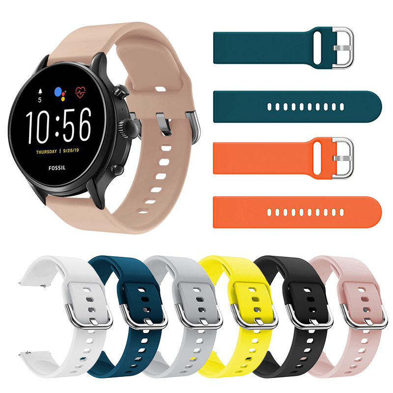 Fossil Smartwatch Accessories - أحزمة سيليكون للساعة الأحفورية ، الجيل