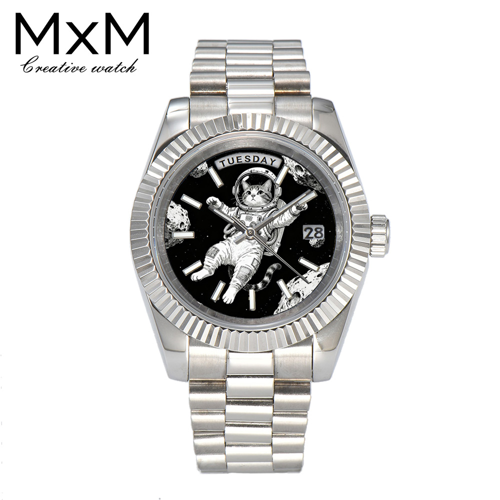 Accessories With Watch - ساعة رجالية إبداعية 40 مللي متر/36
