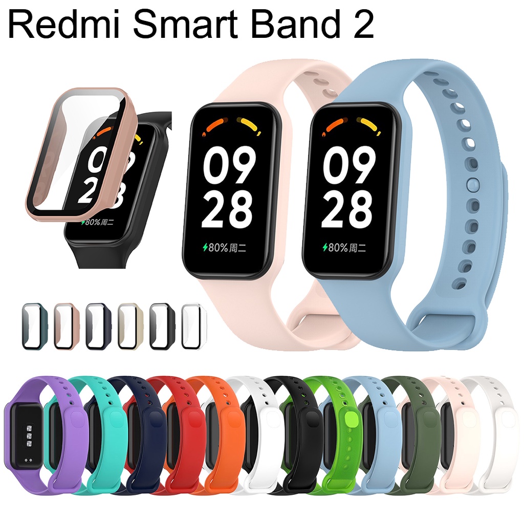 Silicone Band Replacement - شريط سيليكون حزام وحالة ل Redmi