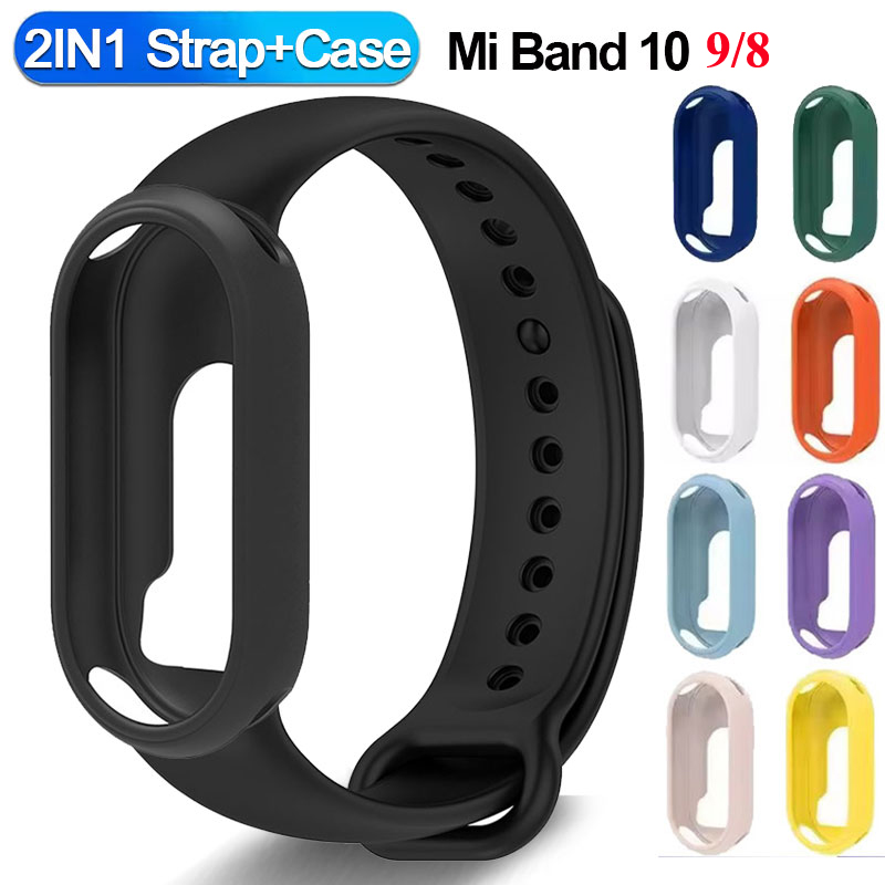 Silicone Band Replacement - حزام سيليكون + حافظة ساعة لهاتف