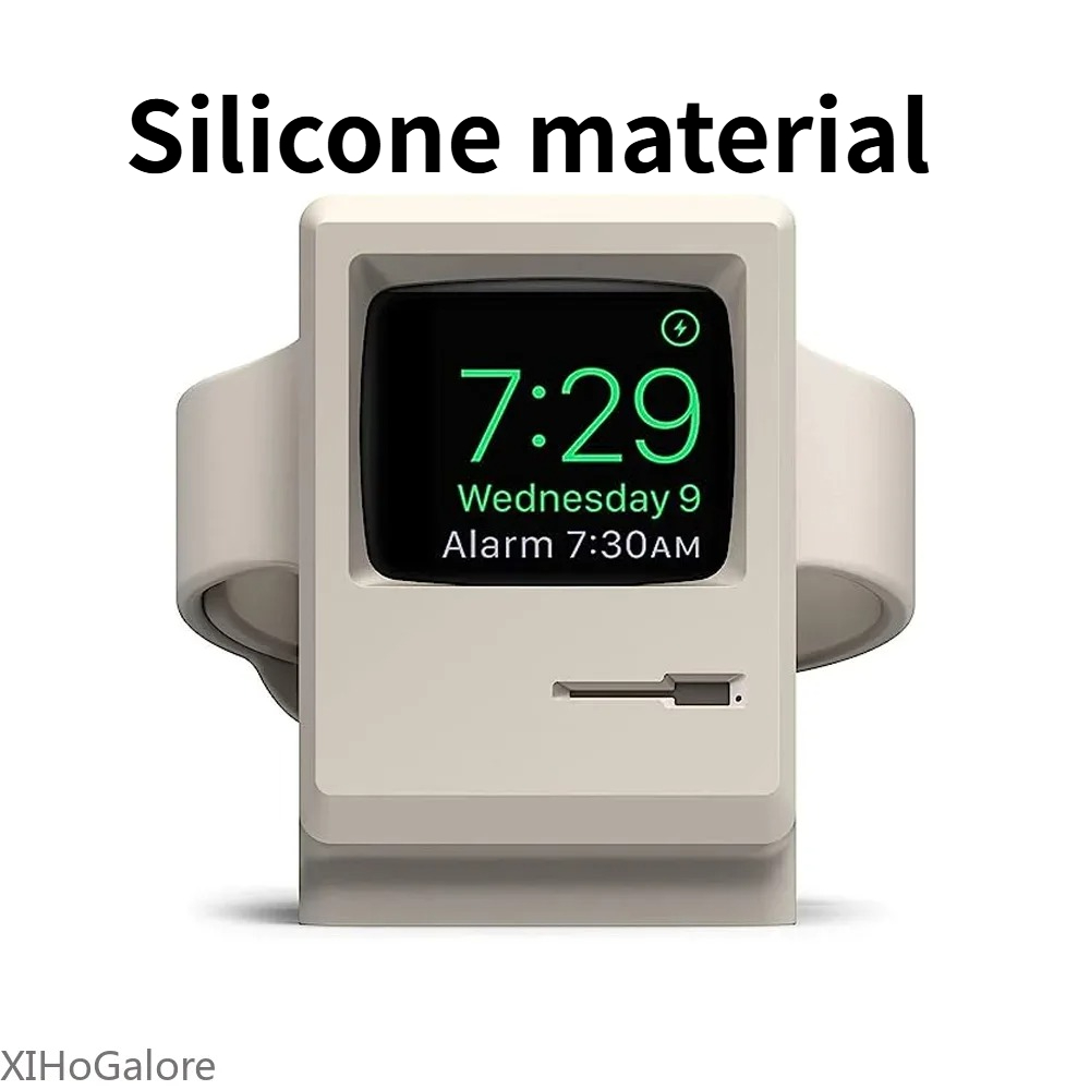 Watch Charging Dock - حامل شحن سيليكون بتصميم كمبيوتر قديم