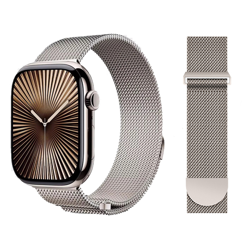 Milanaise Mesh Band - Milanese حلقة حزام ل أبل أشرطة
