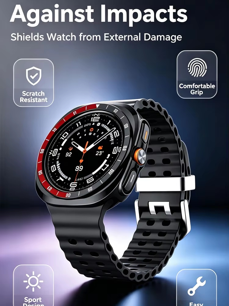غطاء حماية صلب من البولي كربون - مراجعة Smartwatch Icon وسعره