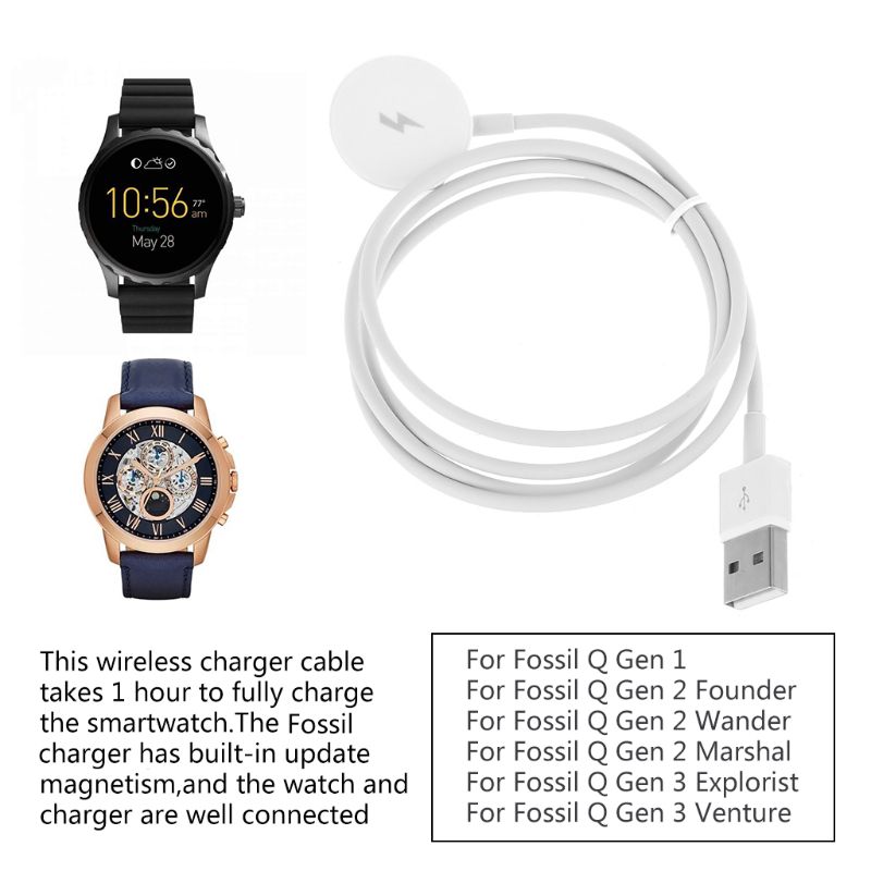 حامل شحن لساعة فوسيل الذكية ال - مراجعة Fossil Smartwatch Accessories وسعره