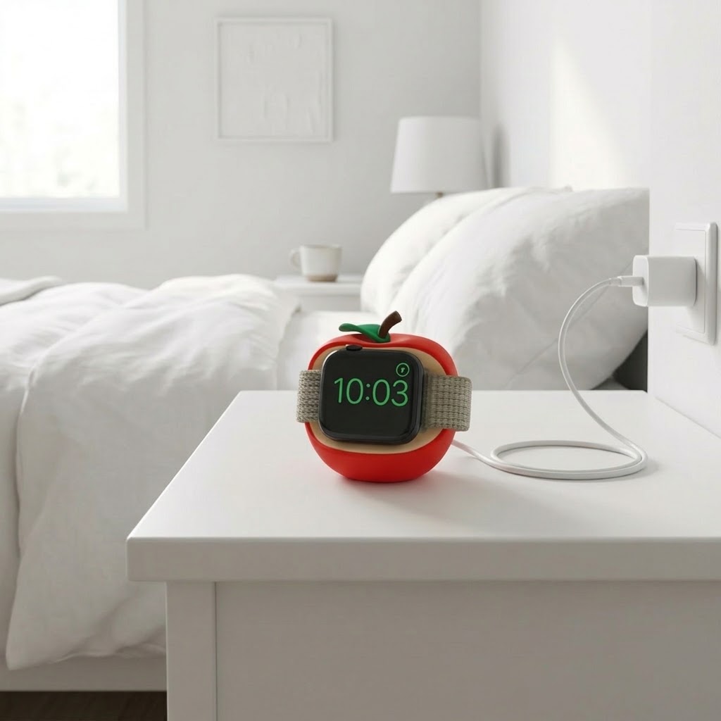 حامل شحن سيليكون لساعة أبل سير - مراجعة Watch Charging Dock وسعره