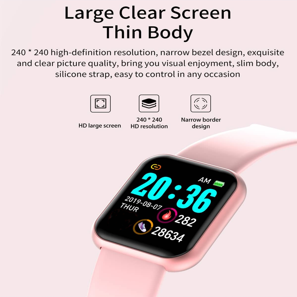 ساعات رياضية ذكية بلوتوث ، سوا - مراجعة Smartwatch Icon وسعره