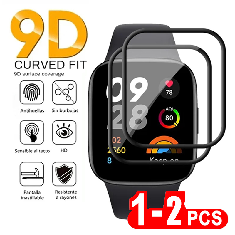 2 قطعة الزجاج المقسى لساعة Red - مراجعة Xiaomi Smartwatch Accessories وسعره