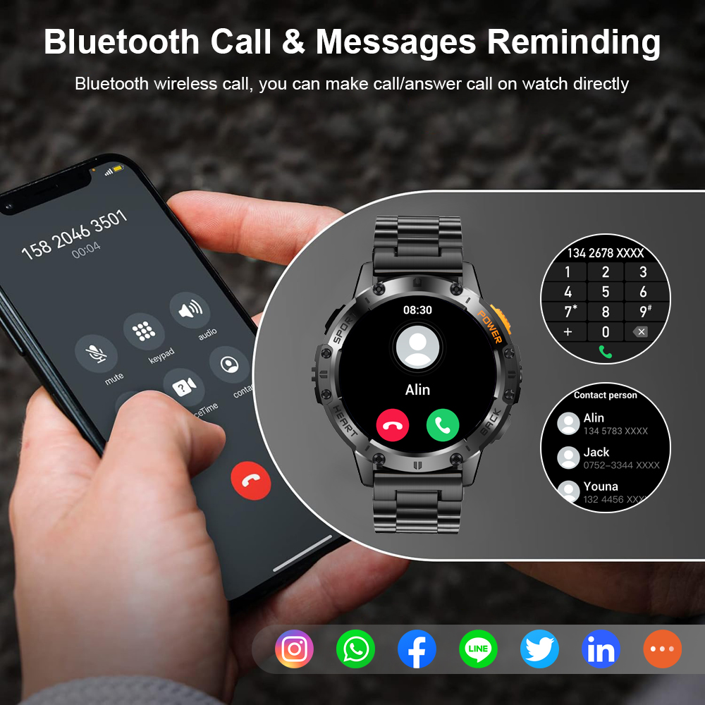 LIGE 1.43 بوصة AMOLED شاشة بلو - مراجعة Smartwatch Store وسعره