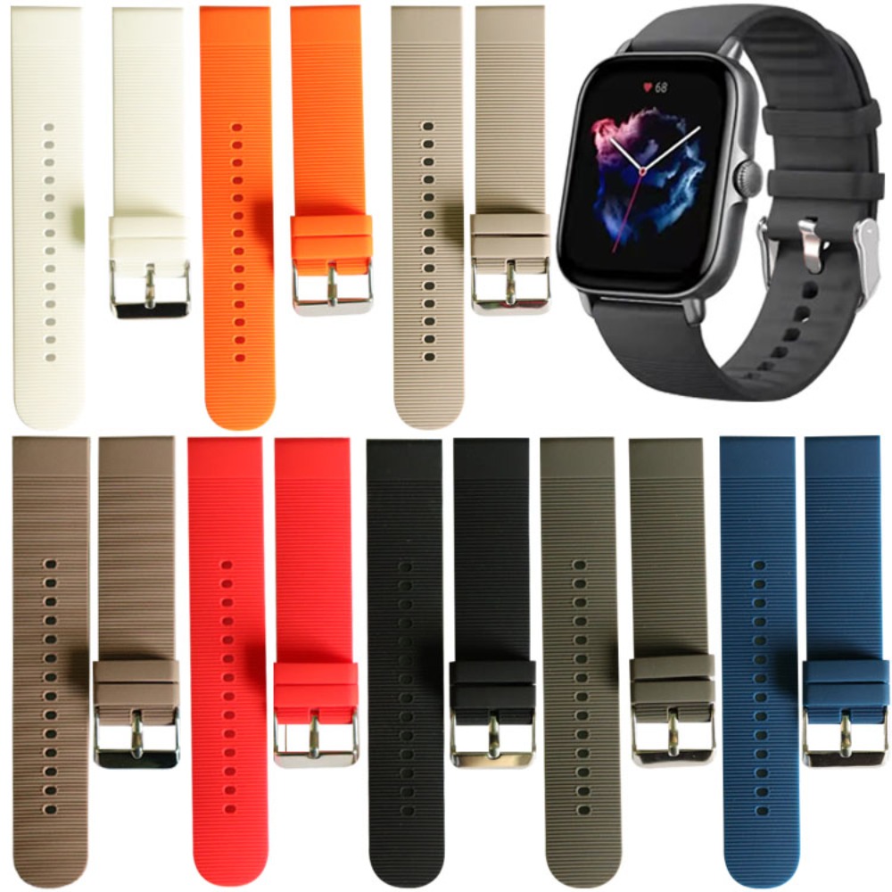 20 مللي متر لينة سيليكون الفرق - مراجعة Amazfit Smartwatch Accessories وسعره