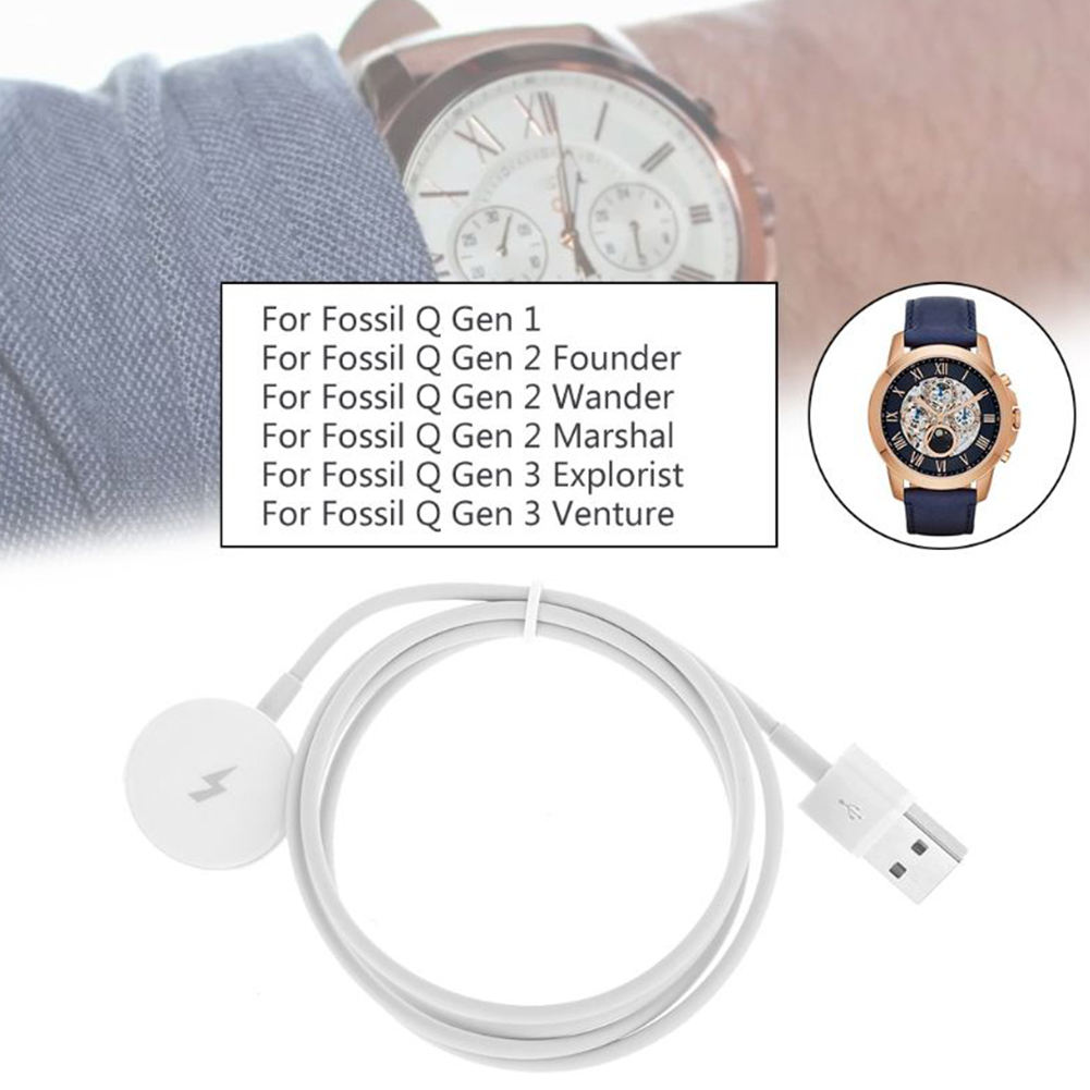 حامل كابل شحن بطول 1 متر مع حم - مراجعة Fossil Smartwatch Accessories وسعره
