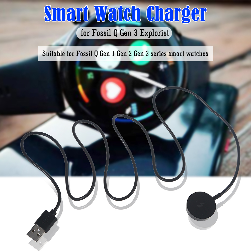 كابل شحن للساعات، قاعدة شحن US - مراجعة Fossil Smartwatch Accessories وسعره